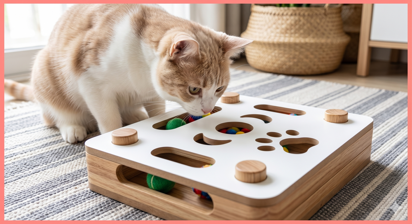 ScratchQuest™ Interactive Cat Scratching Board – Sisal Scratcher Toy for Indoor Cats | Aviora