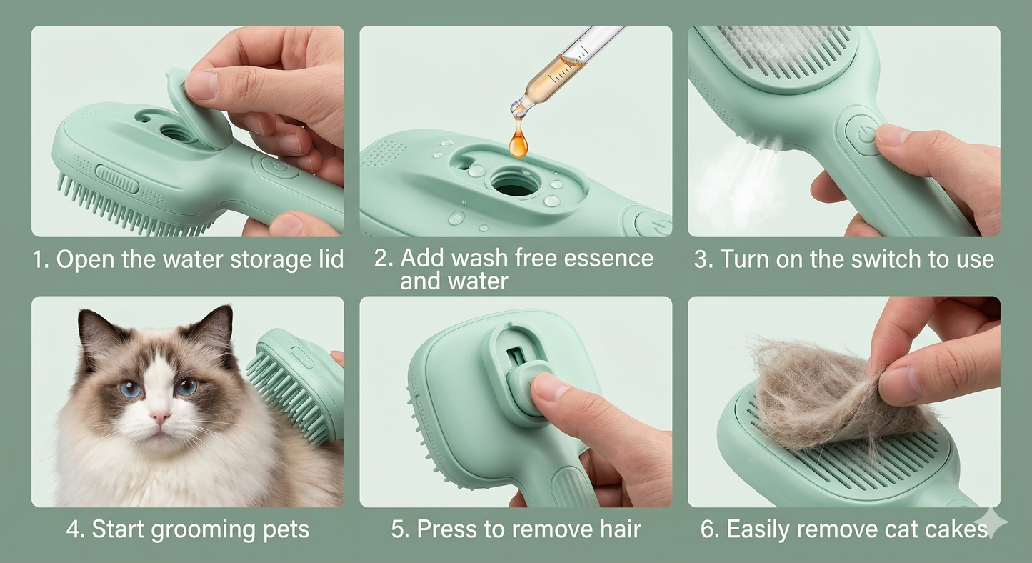 Aviora™ Steam Groom Brush