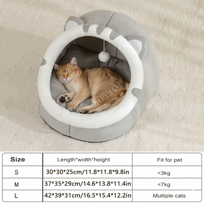 CozyCave™ Calming Pet Bed – Soft Plush Dog & Cat Bed for Deep, Cozy Sleep | Aviora