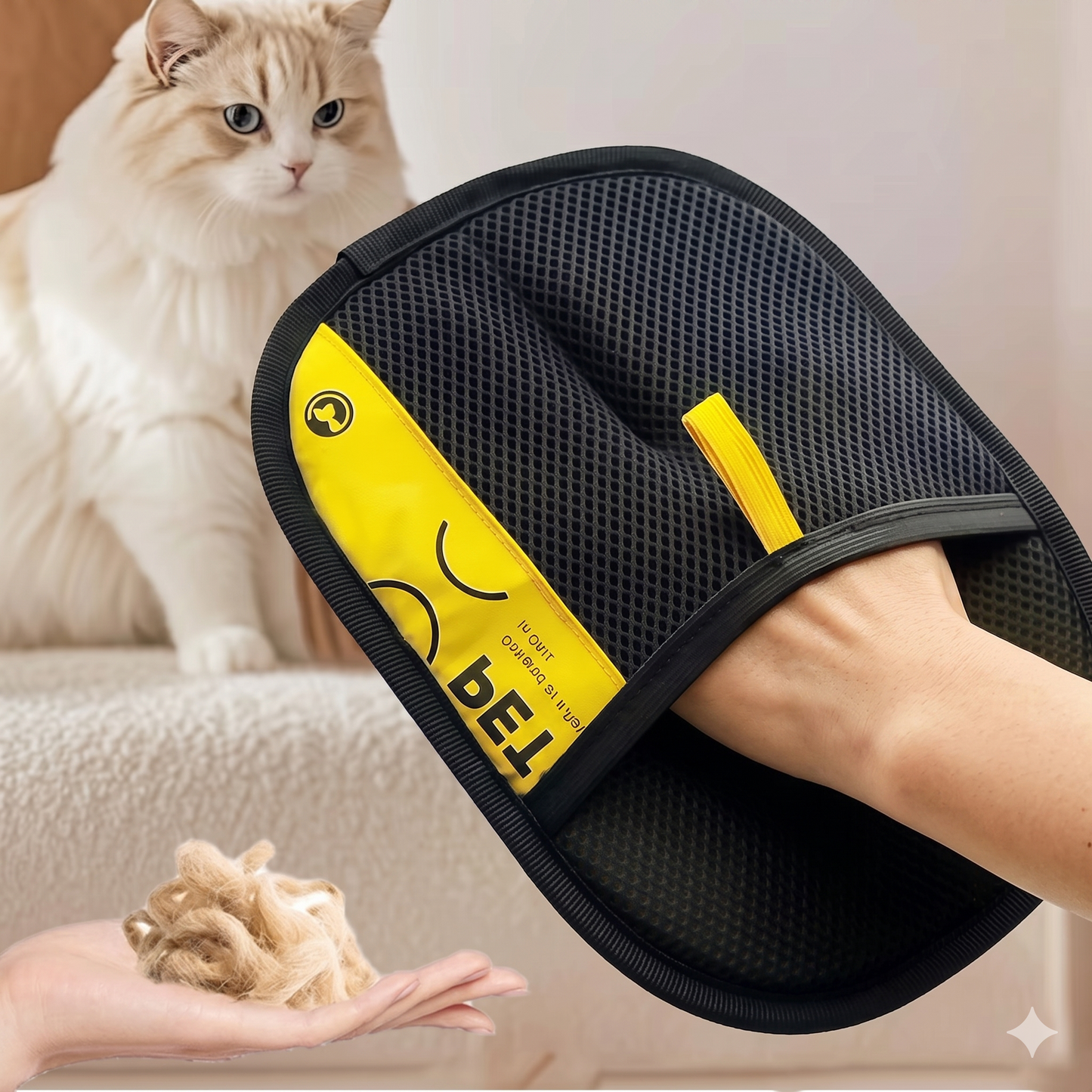 Reusable Pet Hair Remover Glove for Dogs & Cats|Fur Sweep Glove Aviora
