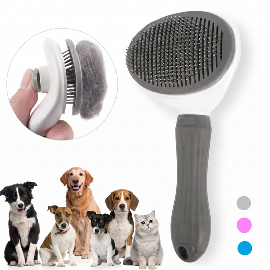 Pet Massage Grooming Brush – Soft Silicone Dog & Cat Deshedding Brush for Bathing, Shedding & Gentle Massage | Aviora