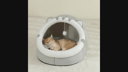 CozyCave™ Calming Pet Bed – Soft Plush Dog & Cat Bed for Deep, Cozy Sleep | Aviora